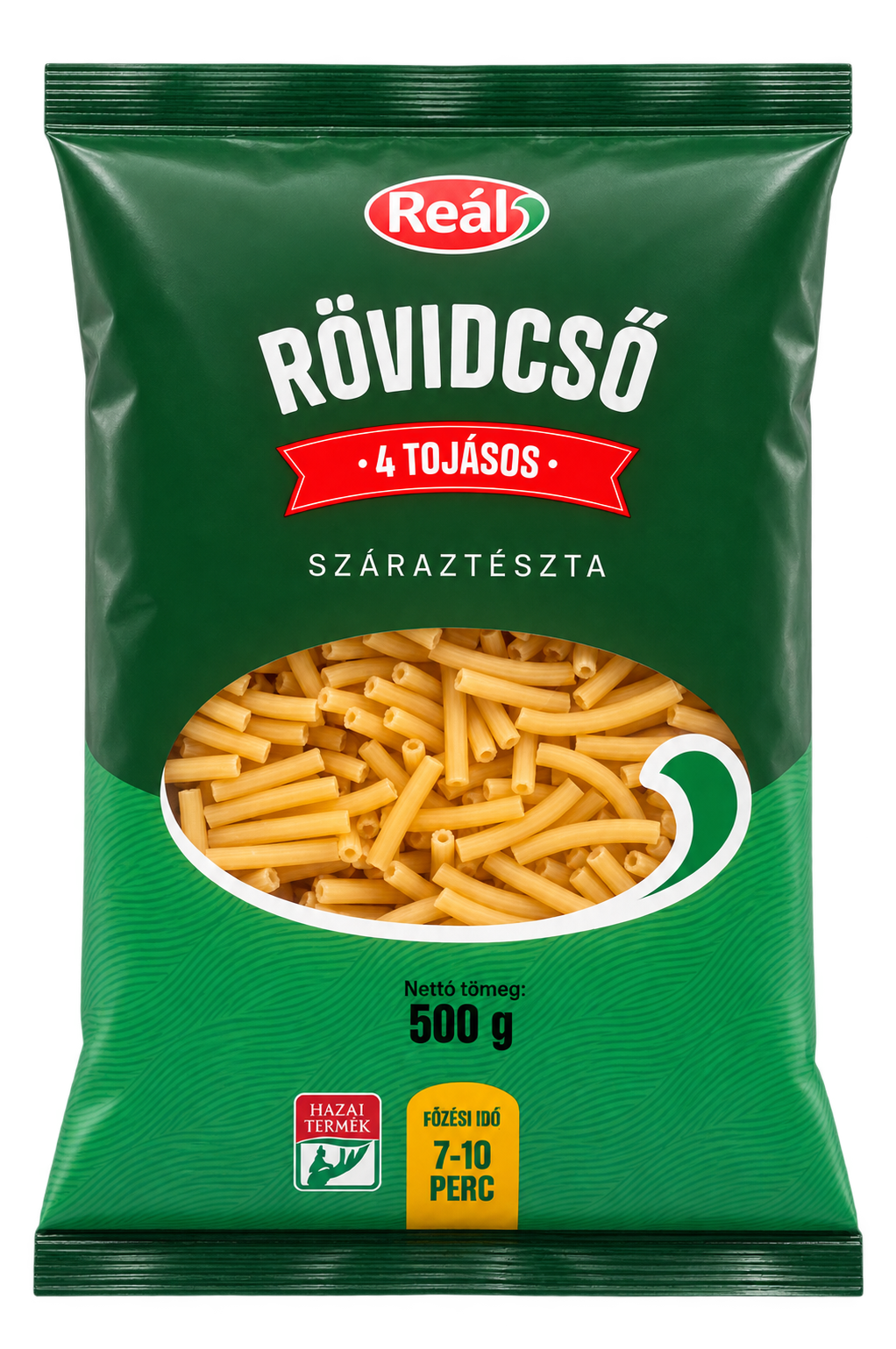 Reál Rövidcső, 4 tojásos száraztészta